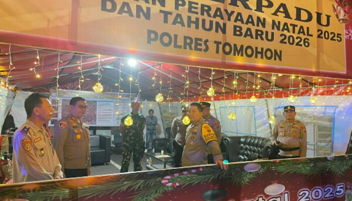 Kapolda Sulut Irjen Pol Roycke Harry Langie Pantau Kesiapan Pos Pengamanan dan Situasi Kamtibmas