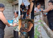 Maknai Sukacita Natal Keluarga Mantak Tumober Bagikan Sembako untuk Warga Wineru