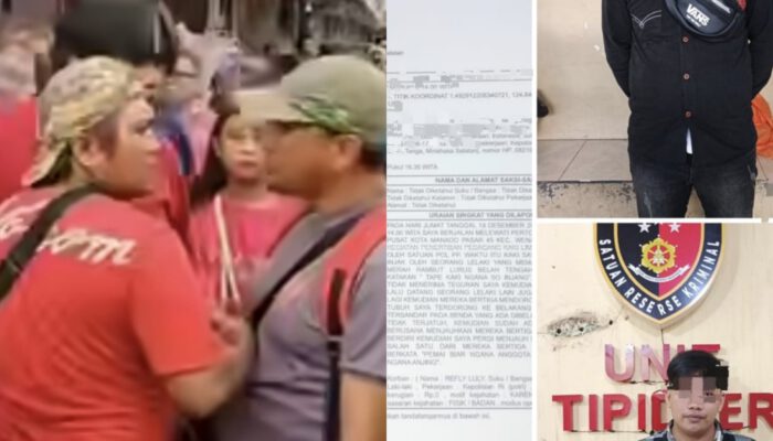 Viral di Medsos Dua Pria yang Bersitegang dengan Anggota Polisi Diamankan di Polresta Manado