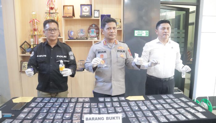 Polresta Manado Tangkap Pengedar 98 Paket Sabu di Talawaan