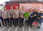 Polda Sulut Fasilitasi Jemaat GMIM Wilayah Modoinding Salurkan Bantuan Sayur ke Siau