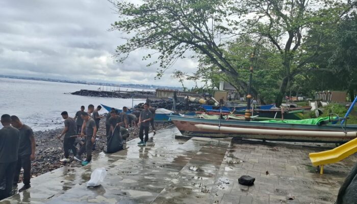 Gerakan Indonesia ASRI, Kodam XIII/Merdeka Bersih-Bersih Kawasan Pantai di Manado