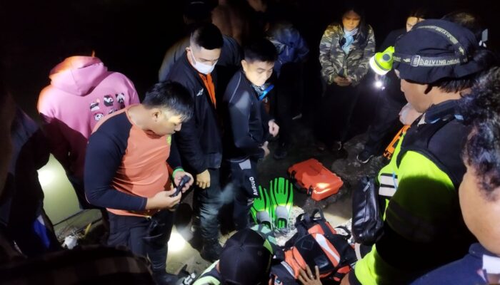 Tim SAR Gabungan Lakukan Pencarian Korban Tenggelam di Ranolewo, Kabupaten Minahasa