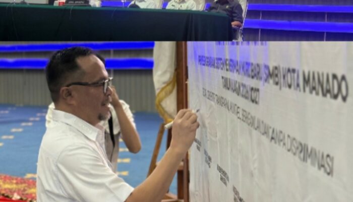 Richard Sualang Buka Sosialisasi SPMB 2026 SD-SMP Manado, Luncurkan Aplikasi “TEMAN BARU”