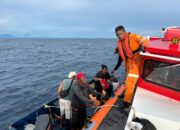 Dihantam Cuaca Buruk di Perairan Biaro, 16 ABK KM Anaia Berhasil Diselamatkan Basarnas Sulut