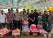 Polres Sangihe Bersama Forkopimda Salurkan Bantuan dan Berikan Trauma Healing Pascagempa di Pulau Terluar