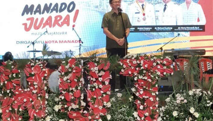 Wali Kota Andrei Angouw Ajak Warga Jaga Toleransi dan Kebersihan di HUT Kota Manado ke-403