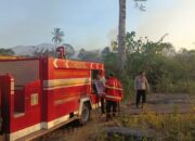 4 Hektare Lahan Alang-Alang Terbakar di Malalayang, Polisi dan Damkar Bergerak Cepat Cegah Api Merembet